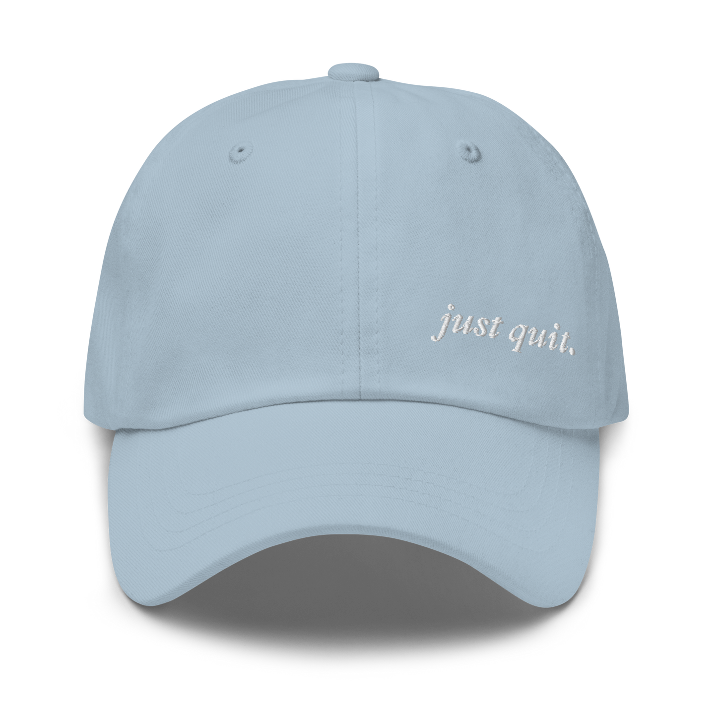 JUST QUIT EMBROIDERED HAT