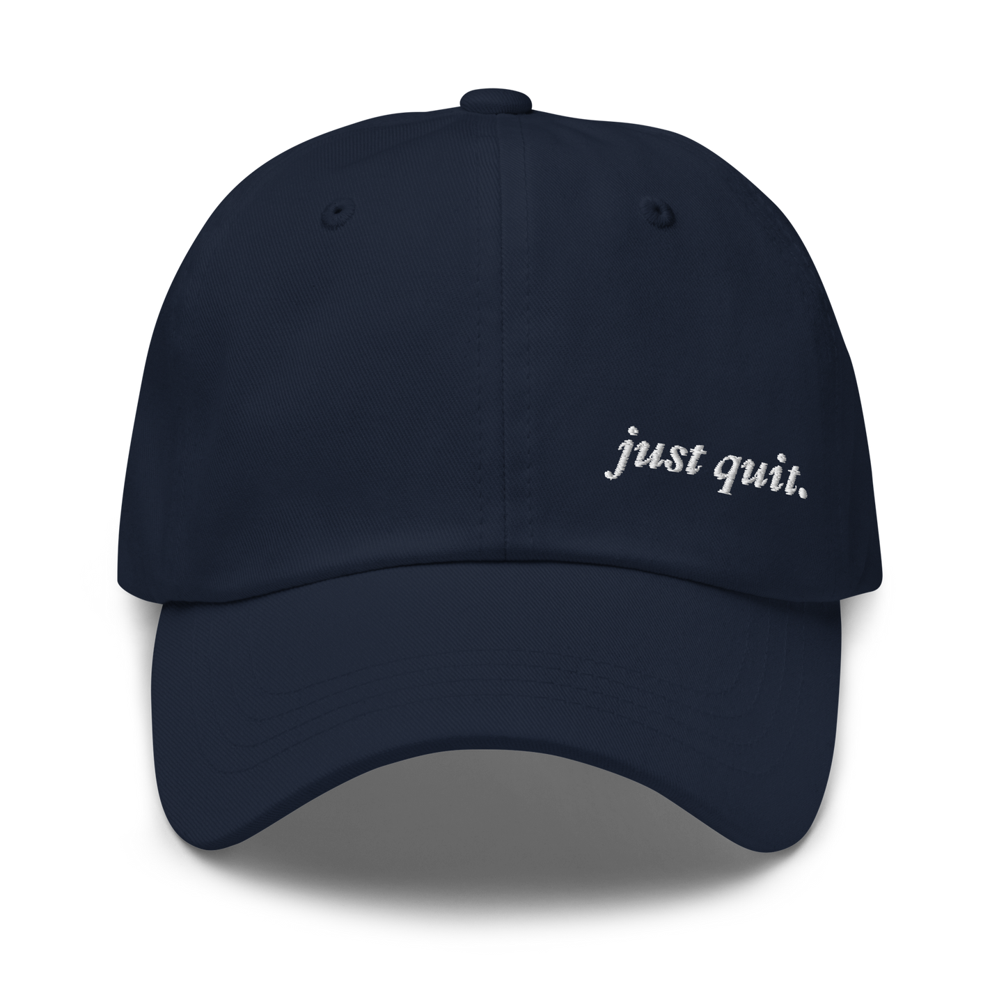 JUST QUIT EMBROIDERED HAT