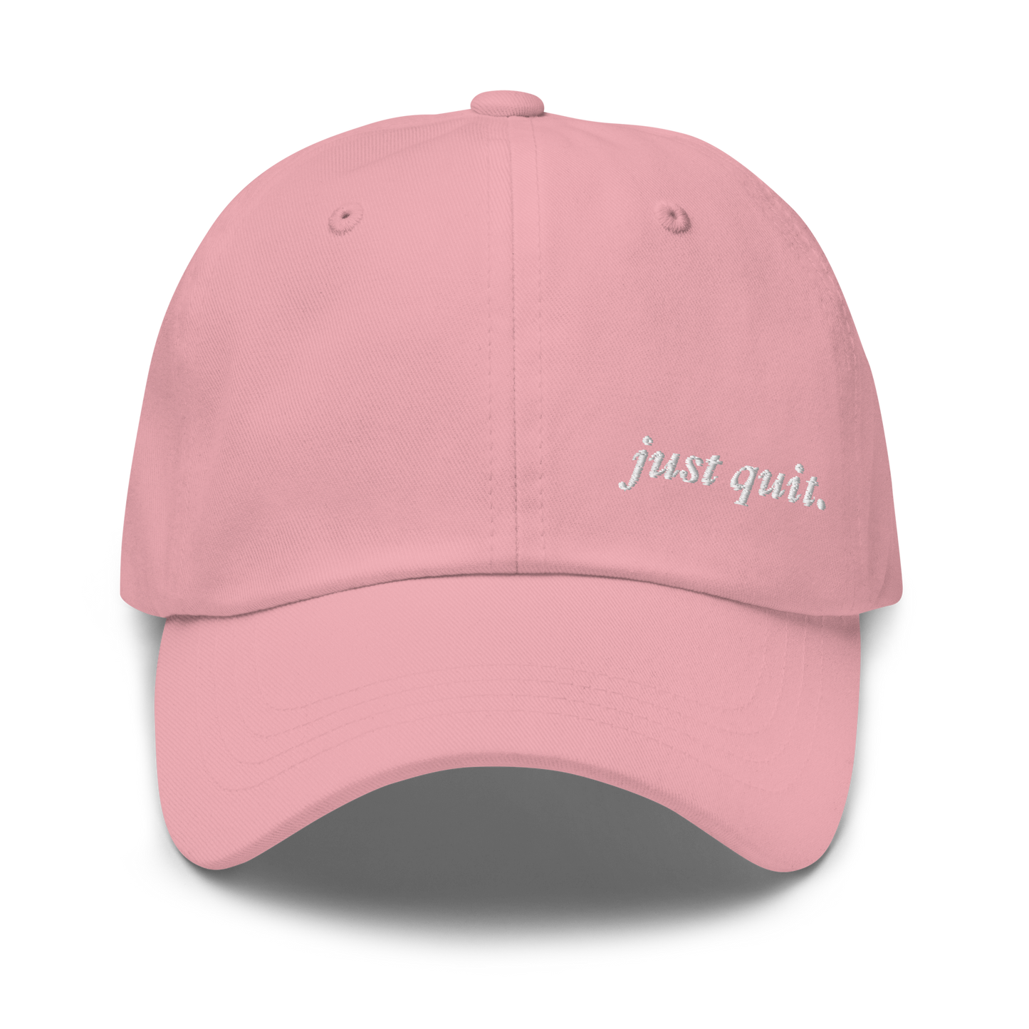 JUST QUIT EMBROIDERED HAT