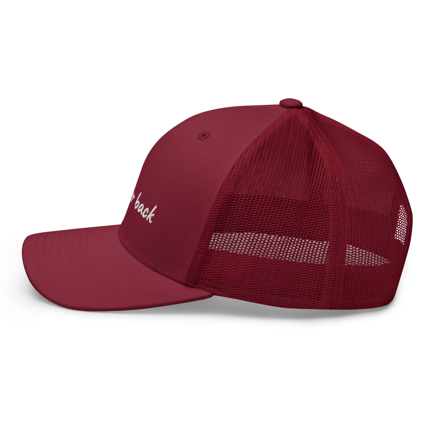 TEXT HER BACK TRUCKER HAT